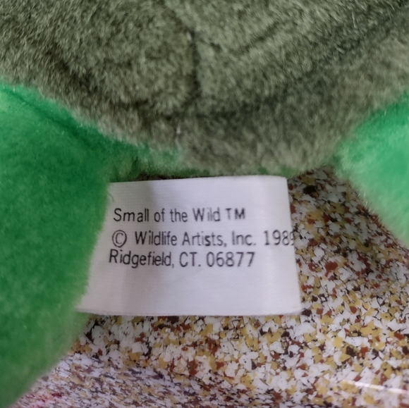 ÷Wildlife Artists Green Sea Turtle Plush 12" Small Of The Wild 1989 Vintage Toy - Picture 9 of 14